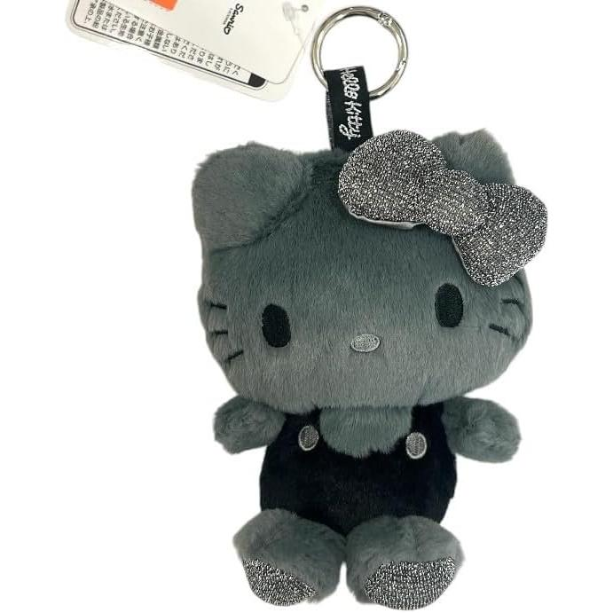 Sanrio｜Hello Kitty Fluffy Glitter Mascot Holder /Plush Keychain｜6.0 x 11.0 x 12.5cm approx.