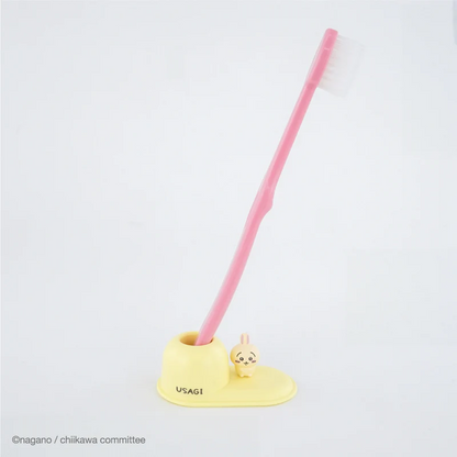 Chiikawa 吉伊卡哇｜Toothbrush Stand可爱角色PVC牙刷站立架｜约H38×W63×D33mm
