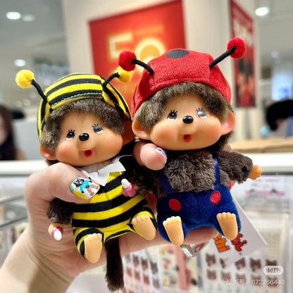 Monchhichi｜ Kao Deka  Mascot Holder /Plush Keychain｜H11 x W8 x D6cm approx.
