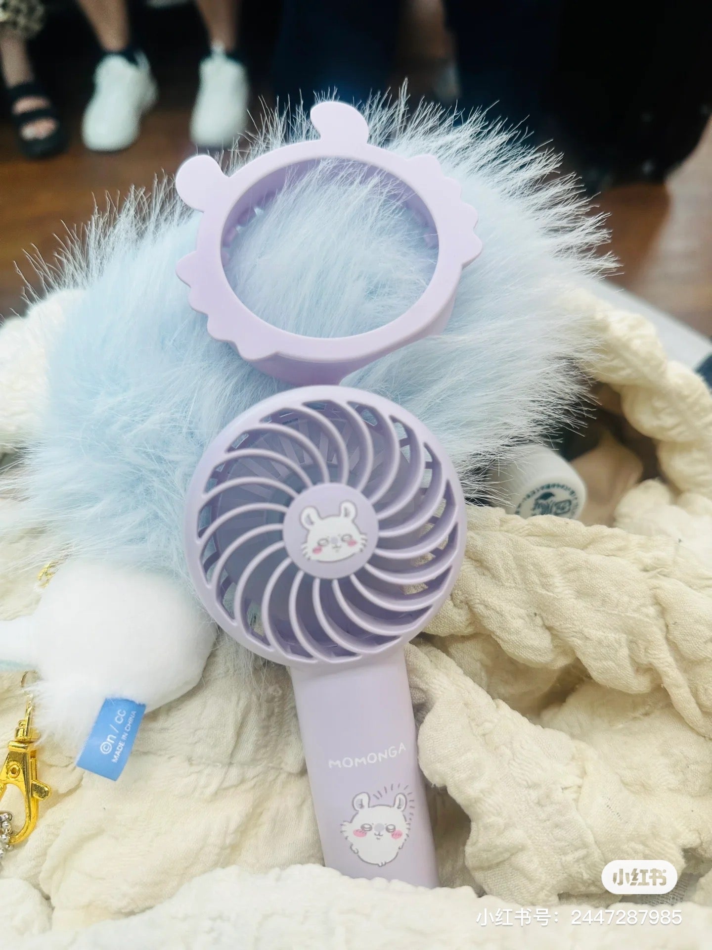 Chiikawa 吉伊卡哇｜便携式/手持/挂脖USB充电电风扇｜约 H140 x W63 x D38mm