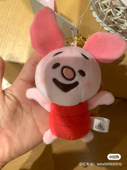 Disney｜限定呆萌扁扁傻子系列/二傻系列/铁憨憨/毛绒挂件/包挂｜约高さ10.3×幅8×奥行き5.4(cm)