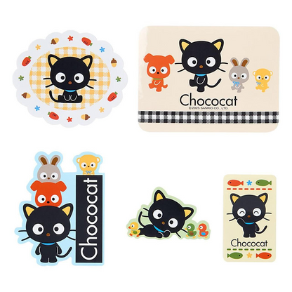 Sanrio｜Cat Club Sticker &amp; Case Set｜10.9 x 8.2 x 1cm approx.