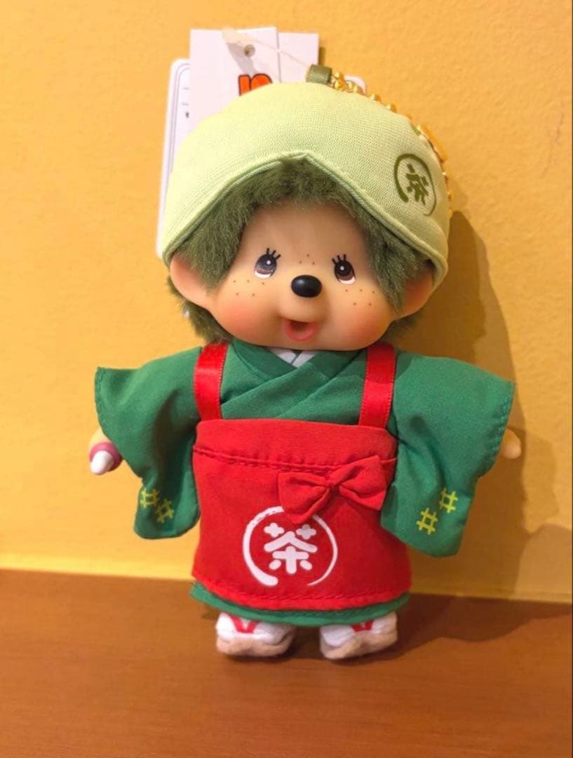 【limit 1】Monchhichi｜Kyoto Arashiyama Matcha Mascot Holder /Plush Keychain