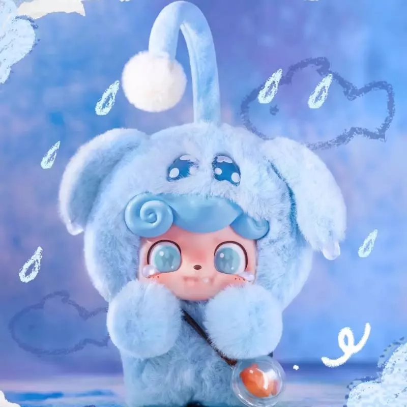 JOTOYS Q.Kid Emotional Hairy Monsters Series Vinyl Plush Keychain Blind Box
