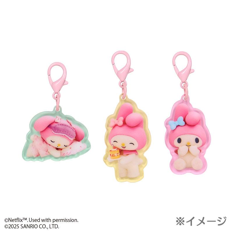 Sanrio｜Netflix Original Anime My Melody &amp; Kuromi Keychain/Keyring｜W 2.8 x D 0.3 x H 3.3 cm approx.