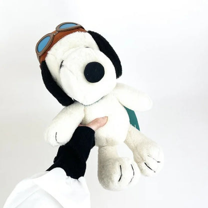 Snoopy史努比｜毛茸茸飞行员史努比公仔/玩偶｜约23cm×23cm×28cm