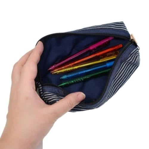 Hello kitty凯蒂猫｜限定西瓜kitty日式条纹笔袋/铅笔盒