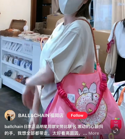 Snoopy史努比｜明星同款ball&amp;chain史努比联名购物袋