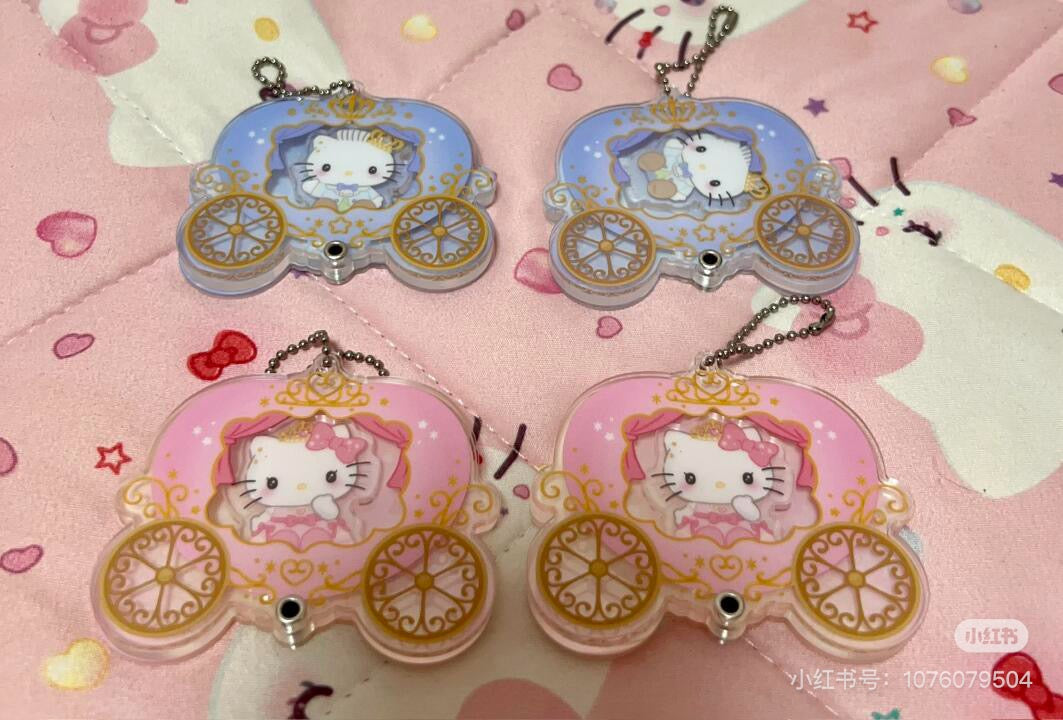 Sanrio三丽鸥｜Secret Custom Acrylic Charm - Prince &amp; Princess Blind Box王子与公主南瓜马车多层亚克力挂件盲盒/全8种｜1枚入