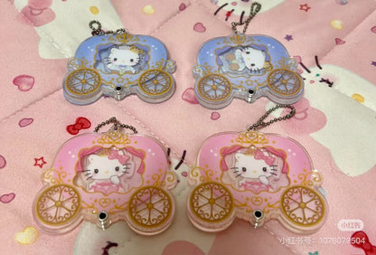 Sanrio三丽鸥｜Secret Custom Acrylic Charm - Prince &amp; Princess Blind Box王子与公主南瓜马车多层亚克力挂件盲盒/全8种｜1枚入