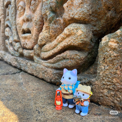 SylvanianFamilies森贝儿家族｜Exciting Exploration Set -Latte Cat Brother &amp; Baby拿铁猫弟弟和宝宝探险队套组5763
