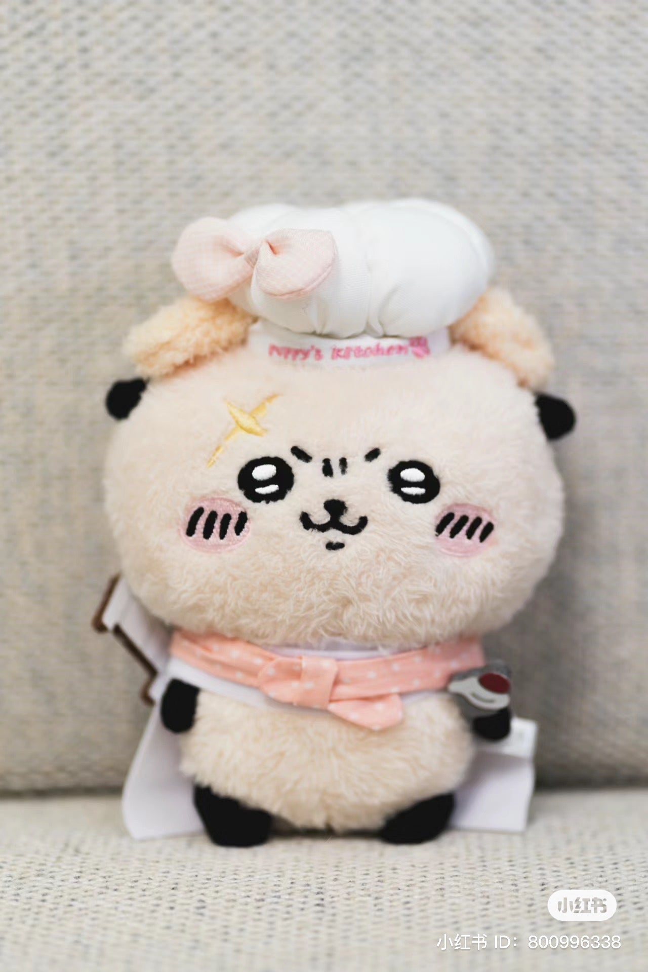 Chiikawa 吉伊卡哇｜毛茸茸獭师/师傅玩偶/公仔｜约H150×W140×D100mm