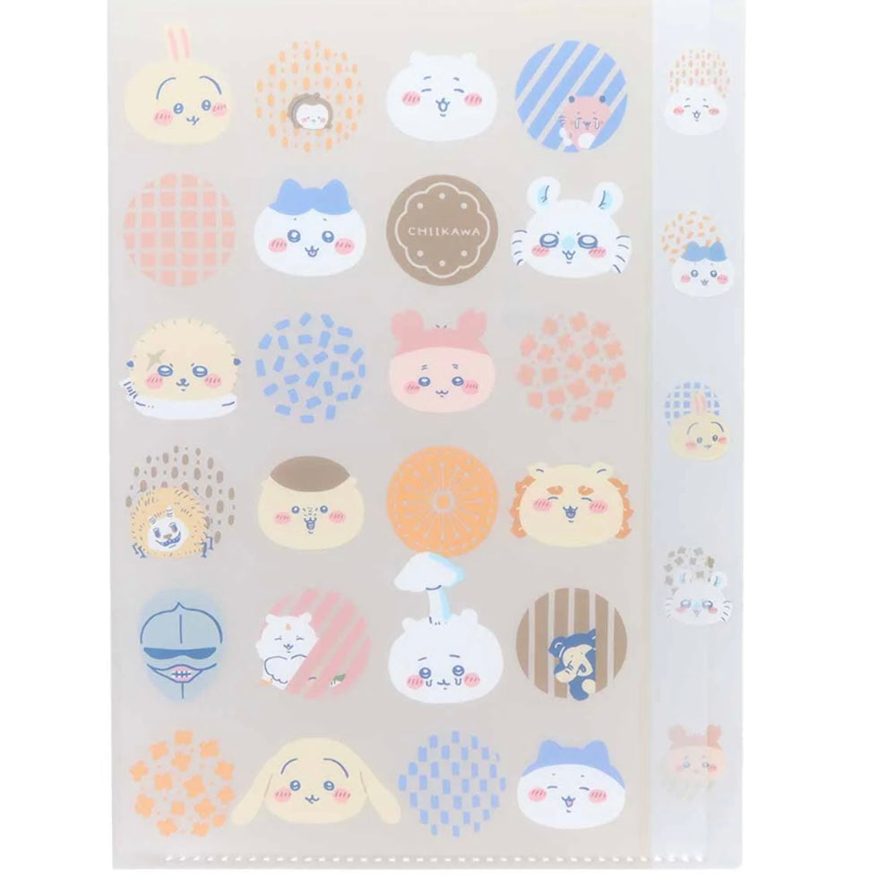 Chiikawa 吉伊卡哇｜可爱透明5p多用途文件夹｜约 H310 x W225 x D2mm