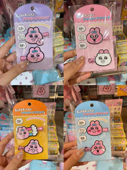 Opanchu usagi｜内裤兔多表情发夹/刘海夹｜一对