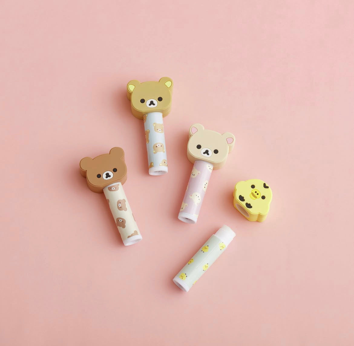 Rilakkuma｜Lip Balm with Mascot｜80 × 40 × 25 mm approx.