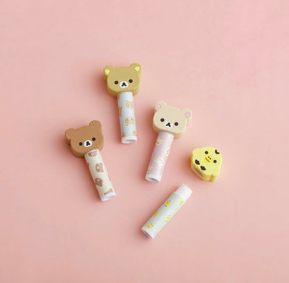 Rilakkuma｜Lip Balm with Mascot｜80 × 40 × 25 mm approx.