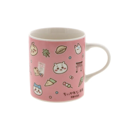 Chiikawa 吉伊卡哇｜伏见稻荷限定日本制京都特色马克杯｜約H90×Φ75mm