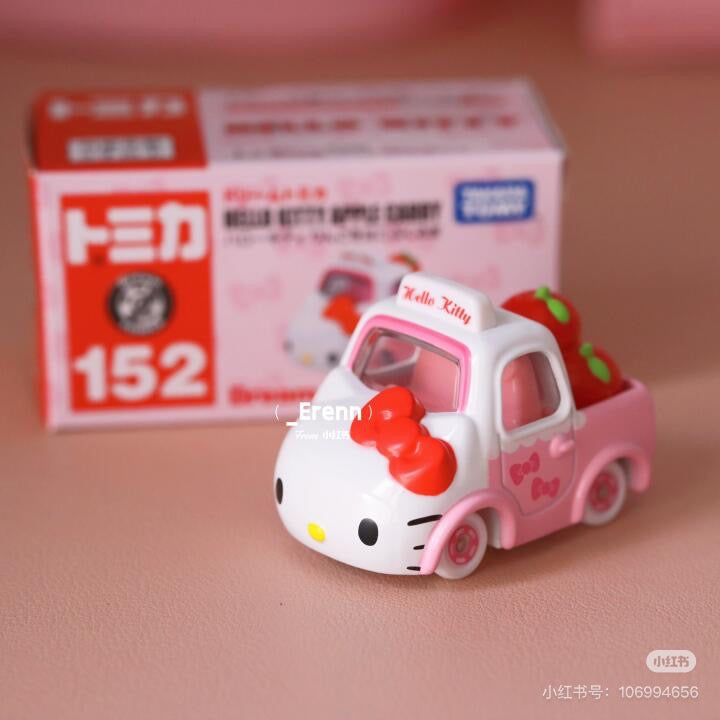 Tomica｜Dream Tomica 152 Hello Kitty Apple Car｜W78×H41×D39mm approx.