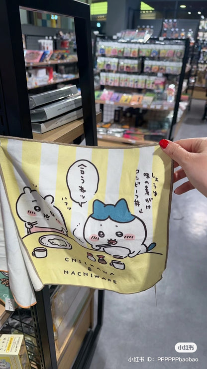 Chiikawa 吉伊卡哇｜超可爱手帕/小毛巾盲盒/全5种/长毛吉伊｜1个入/縦30×横30cm
