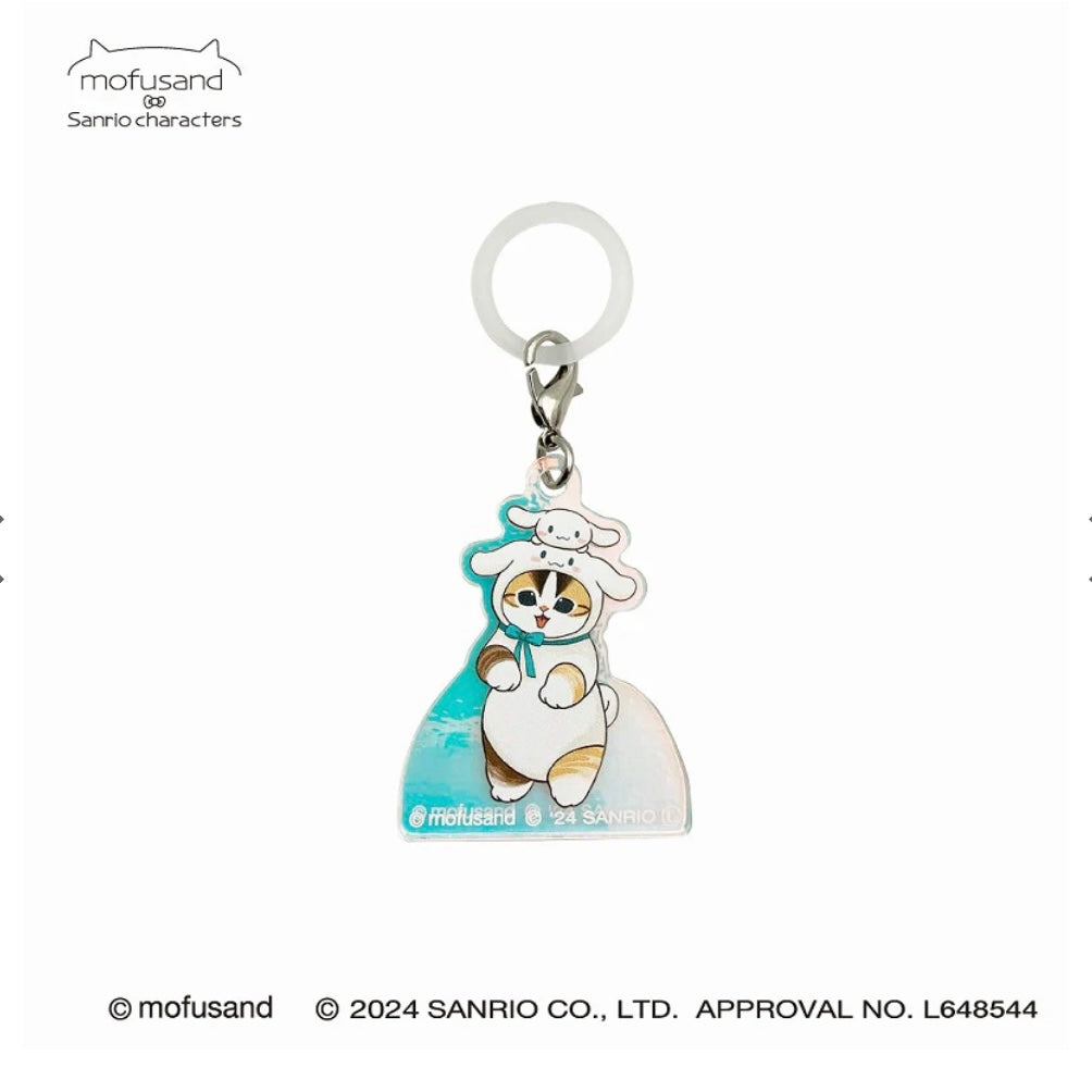 Mofusand｜Sanrio Characters Hologram Mushi Charm｜H43×W36×D3mm approx.