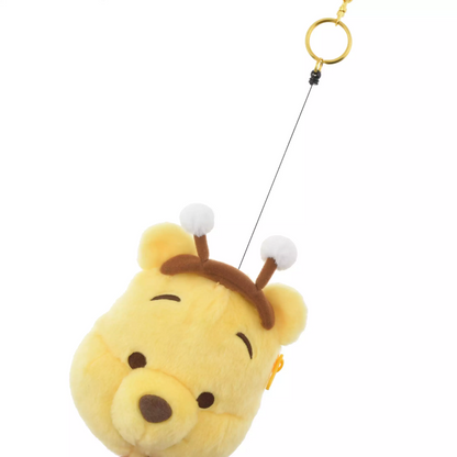 Disney｜2024 HONEY DAY Winnie the Pooh Passcase蜜蜂维尼大脸伸缩收纳包/零钱包｜約縦17×横11.5×厚み8cm