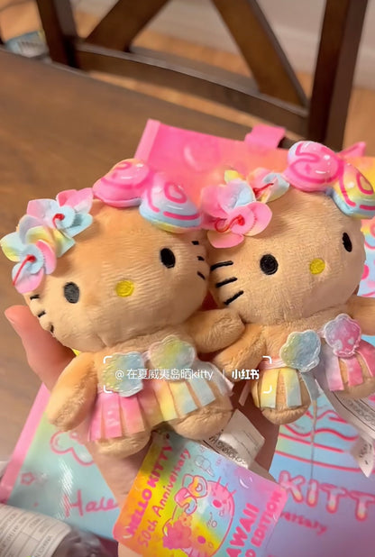 HelloKitty凯蒂猫｜HAWAII夏威夷黑皮kitty50周年限定挂件/包挂
