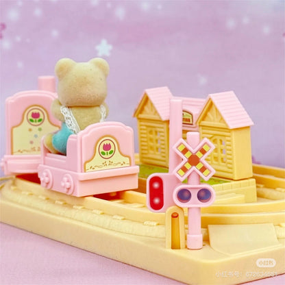 SylvanianFamilies森贝儿家族｜ Baby Choo-Choo Train快乐小火车+Bear Baby蜜熊宝宝套组/玩具/过家家5320