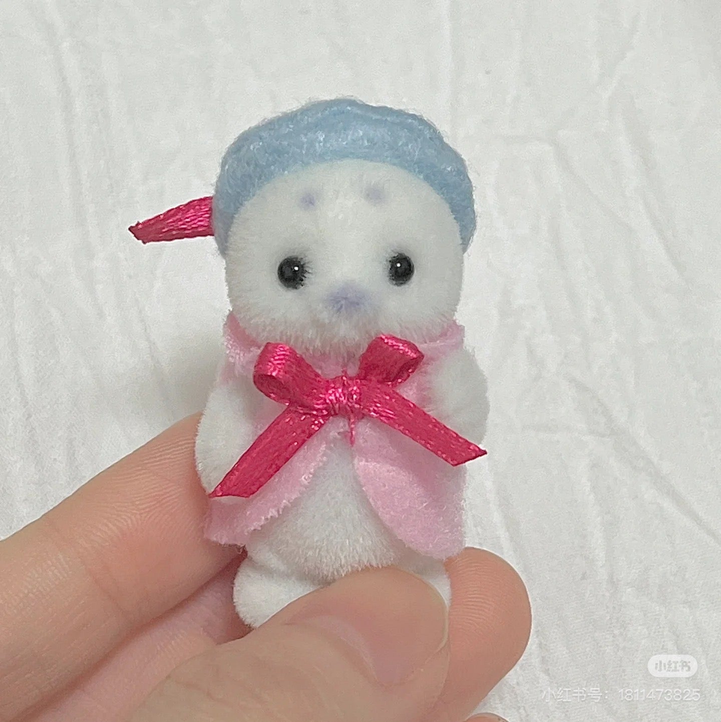 SylvanianFamilies森贝儿家族｜Seal Family海豹家族一家四口植绒站宝套组/玩具/过家家5759