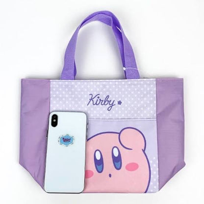 Kirby｜多功能紫色保冷便当包/托特包/正反都可爱｜20.5cm×30.5cm×11.5cm