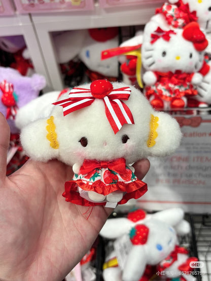 【limit 1】Sanrio｜Ichigo Shimbun 50th Anniversary Mascot Holder /Plush Keychain｜13×6×10.5cm approx.