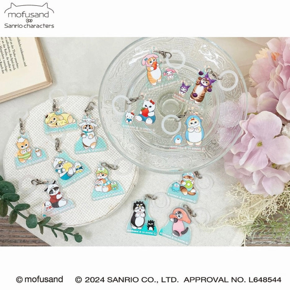 Mofusand｜Sanrio Characters Hologram Mushi Charm｜H43×W36×D3mm approx.
