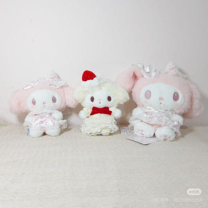 Sanrio｜My Melody White Strawberry Tea Time Plush Dolls/Plush Toy｜22×9.5×17cm approx.