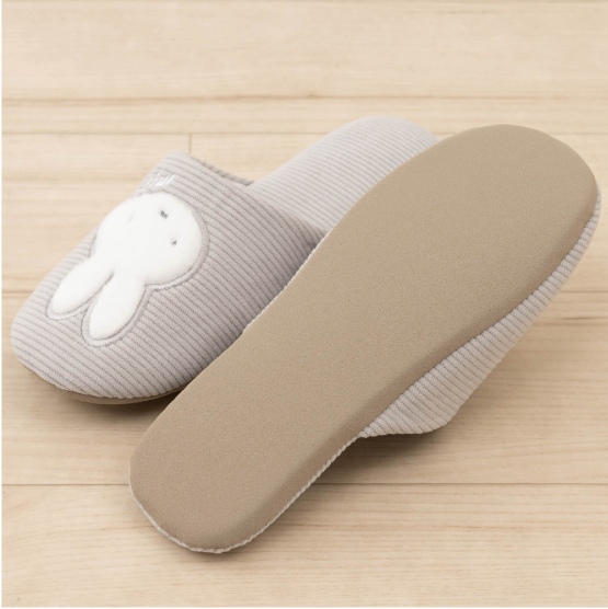 Miffy米菲｜Slippers pink Prima Miffy room supplies条纹软底刺绣室内家居拖鞋