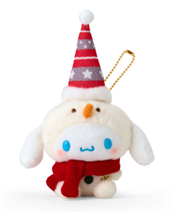 Sanrio三丽鸥｜Mascot Holder/ Christmas 2024圣诞限定可爱角色毛绒玩偶挂件/包挂｜约8.5×6.5×19cm