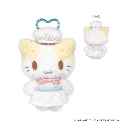 Sanrio｜Mashumaro mitaina fuwafuwa nyanko Mascot Holder /Plush Keychain｜ 140×95×60mm approx.