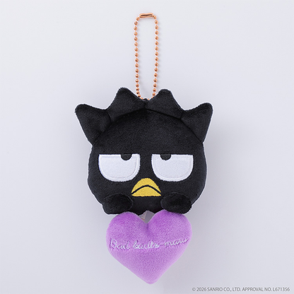 Sanrio｜Heart Tape Measure Mascot Holder /Plush Keychain｜W6.5 × H7.5 cm approx.