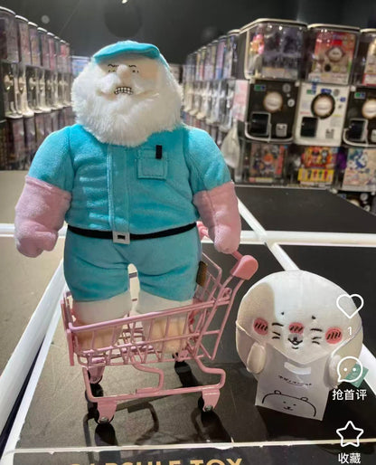 Nagano｜Characters Grandpa Mascot Holder /Plush Keychain｜H200×W125×D70mm approx.