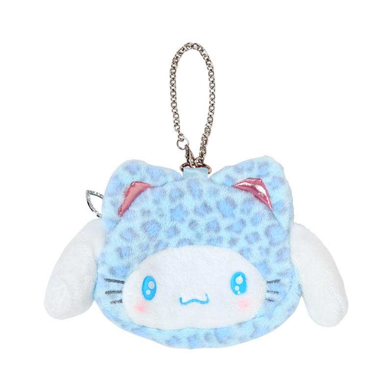 Sanrio｜Leopard Gal Cat Face-shaped Pouch Bag｜13×2×11cm approx.