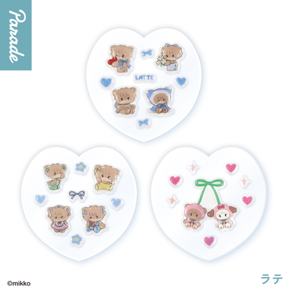 mikko illustrations｜Lil ala mode PUKU CHURU seal stickers mystery bag/blind box/All 5 types｜1pc