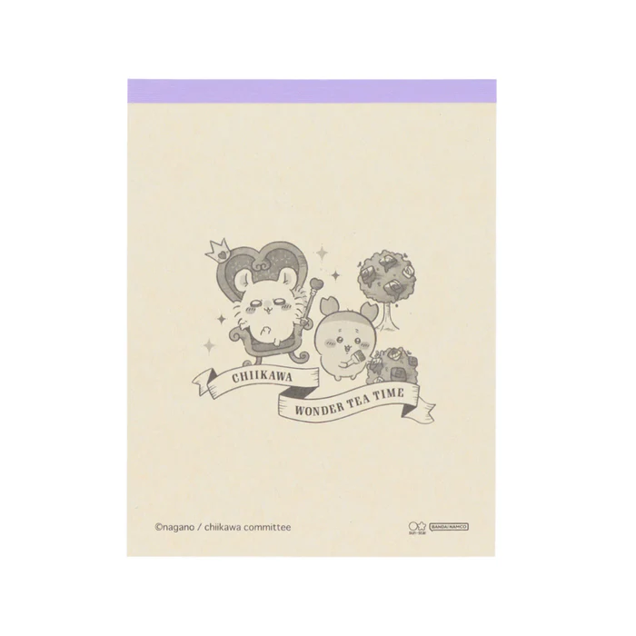 Chiikawa 吉伊卡哇｜Wonder tea time爱丽丝梦游仙境下午茶系列便签本｜80张