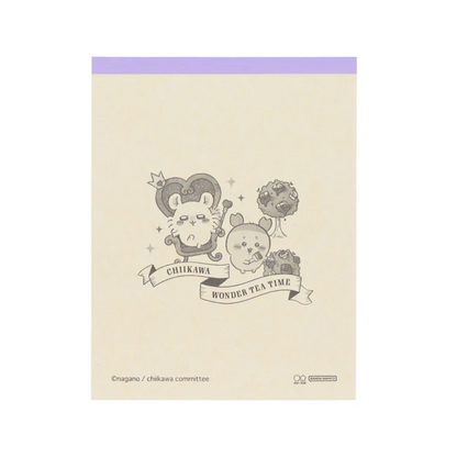 Chiikawa 吉伊卡哇｜Wonder tea time爱丽丝梦游仙境下午茶系列便签本｜80张