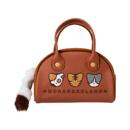 Sanrio｜Mini Boston Pouch Cat Club Noraneko Land｜17.5 x 17.0 x 7.0cm approx.