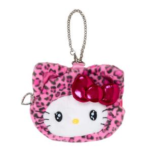 Sanrio｜Leopard Gal Cat Face-shaped Pouch Bag｜13×2×11cm approx.