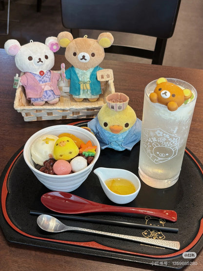 Rilakkuma轻松熊｜地域限定京都岚山浴衣系列可爱角色毛绒玩偶挂件/包挂