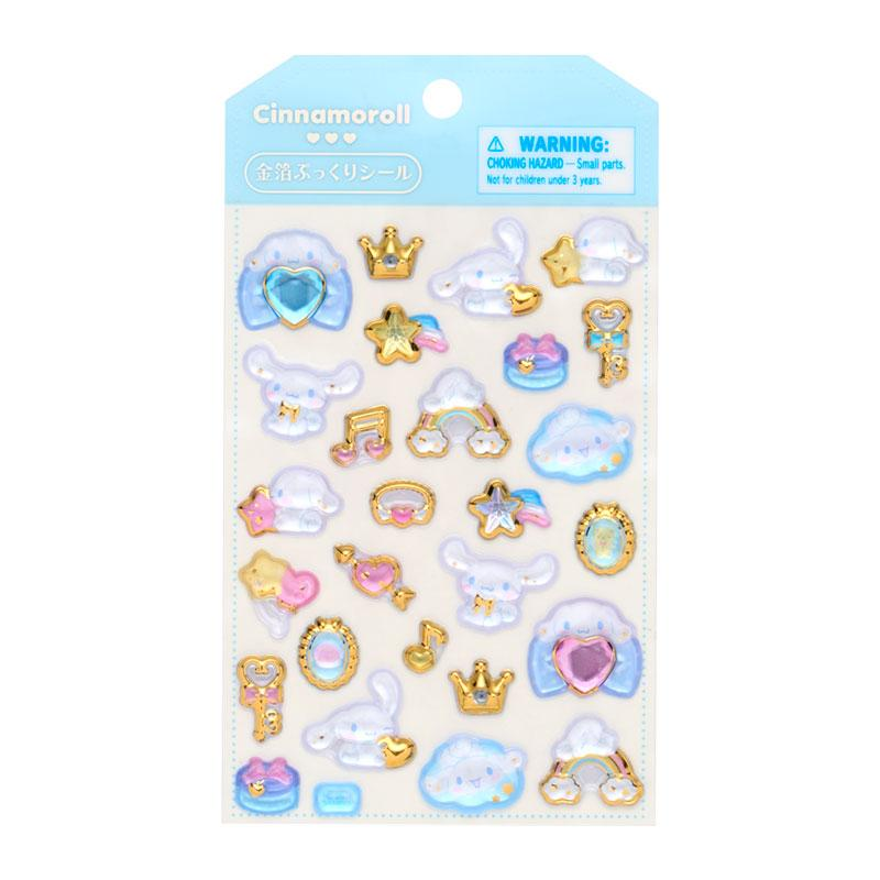 Sanrio｜Gold Foil Puffy Sticker｜9.5×0.5×16cm approx.