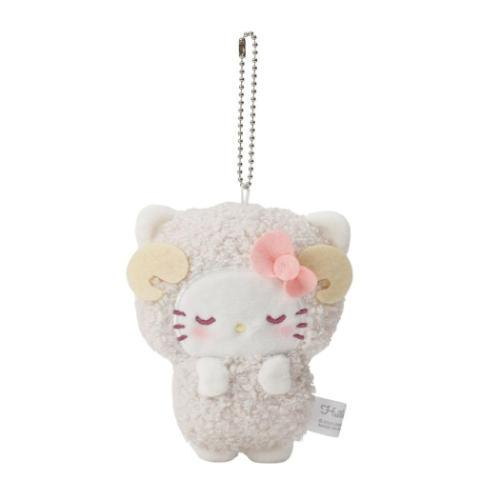 Sanrio｜ Goodnight Sheep Mascot Holder /Plush Keychain｜W120×H110×D40mm. approx.