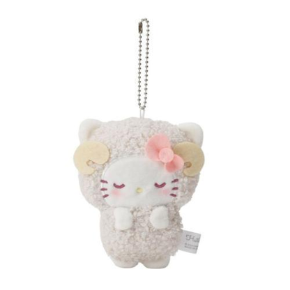 Sanrio｜ Goodnight Sheep Mascot Holder /Plush Keychain｜W120×H110×D40mm. approx.