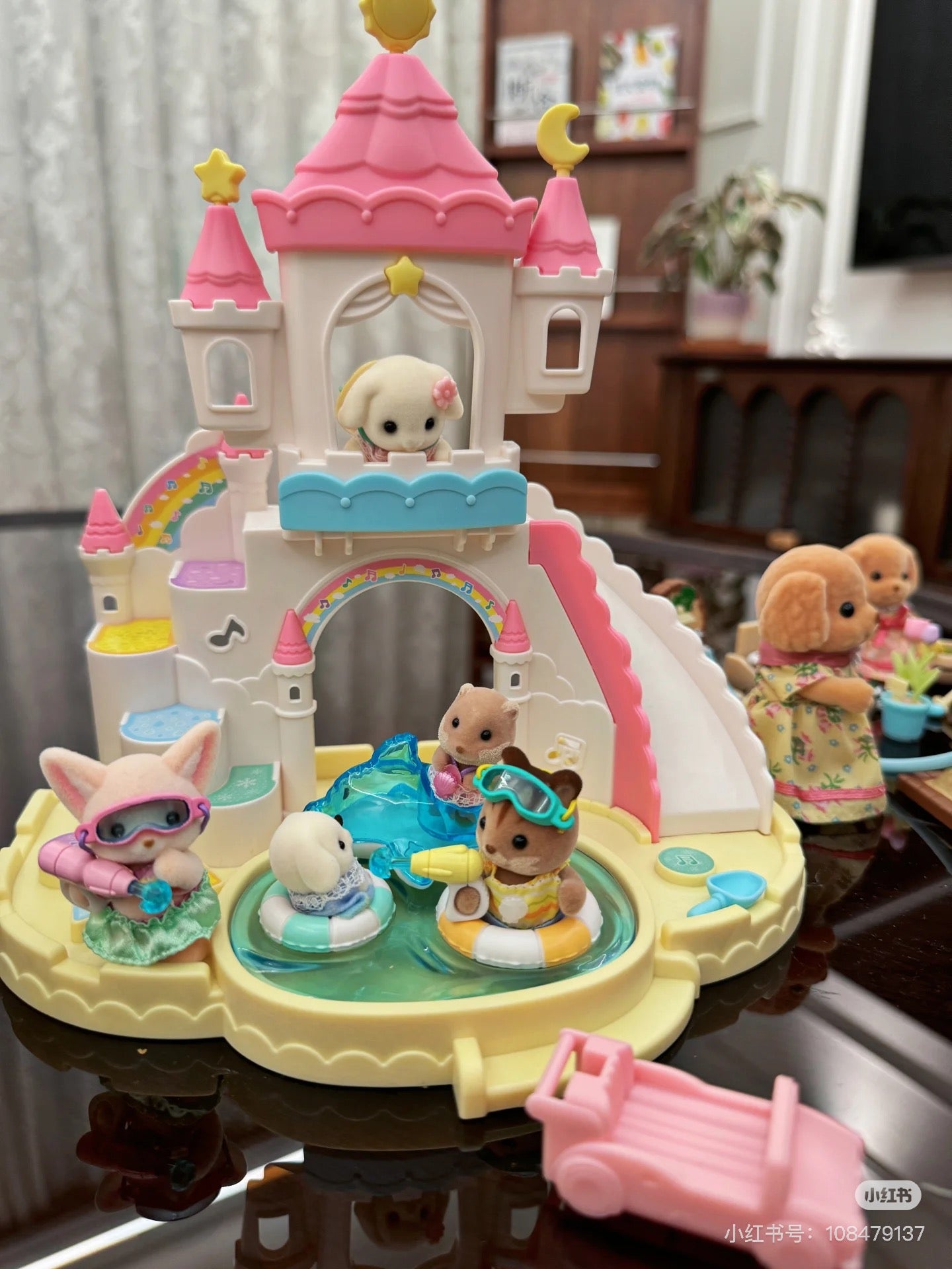 SylvanianFamilies｜Nursery Sandbox &amp; Pool/Flora Rabbit-5746