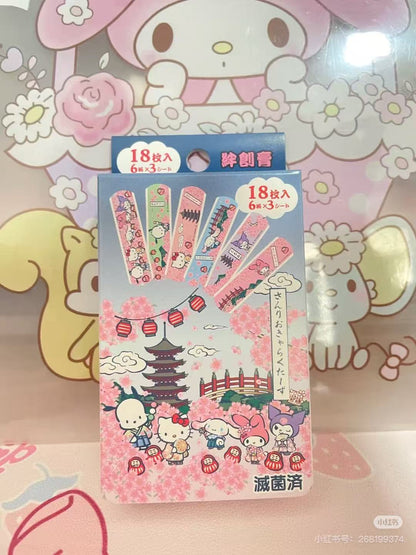 Sanrio｜Boxed Adhesive Bandage｜18 sheets