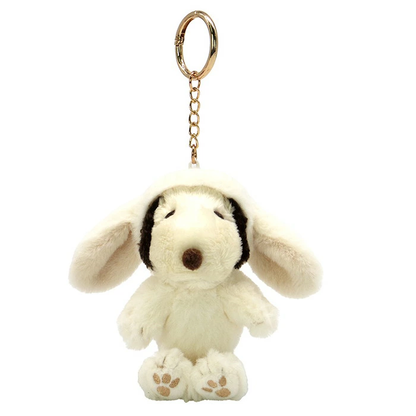 Snoopy｜Peanuts Lop-Eared Bunny Series Mascot Holder /Plush Keychain｜120x120x75mm approx.
